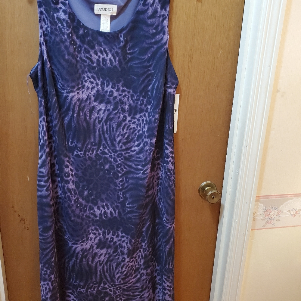 Women's Purple Sleeveless Dress
